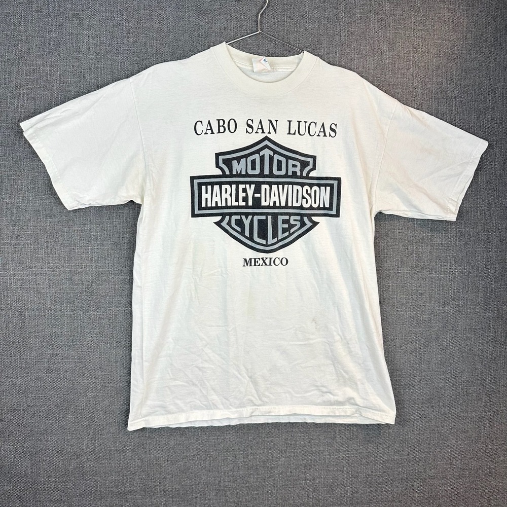 Vintage Harley Davidson Cabo San Lucas Mexico T-Shirt Resort Style XL